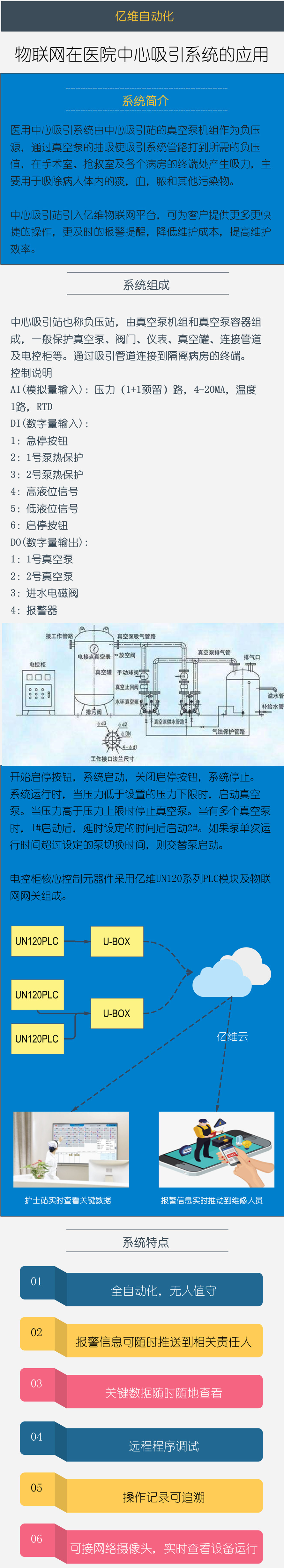 亿维物联网在医院中心吸引系统的应用